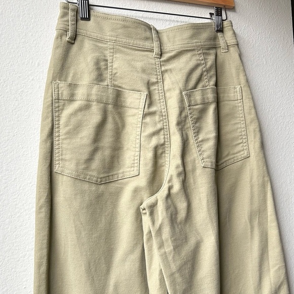Madewell Cream Tan Moleskin Pleated Balloon Pants Sz 26 - Picture 8 of 14